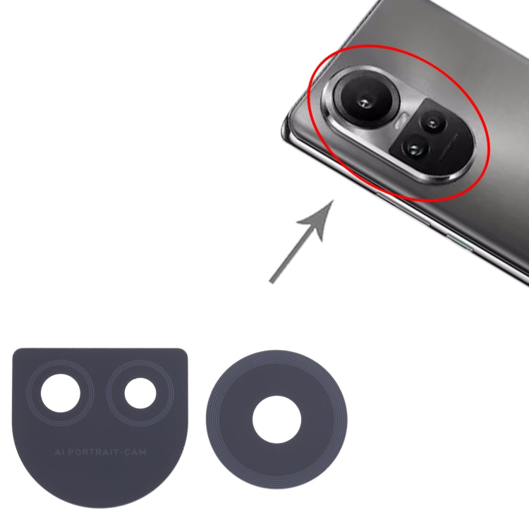 For OPPO Reno10 5G 10pcs Original Back Camera Lens - Camera Series by PMC TechLife | Online Shopping South Africa | PMC TechLife | Buy Now Pay Later Mobicred