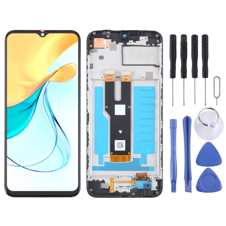 For ZTE Axon 50 Lite 8050 LCD Screen Digitizer Full Assembly with Frame (Black) - For ZTE by PMC TechLife | Online Shopping South Africa | PMC TechLife | Buy Now Pay Later Mobicred