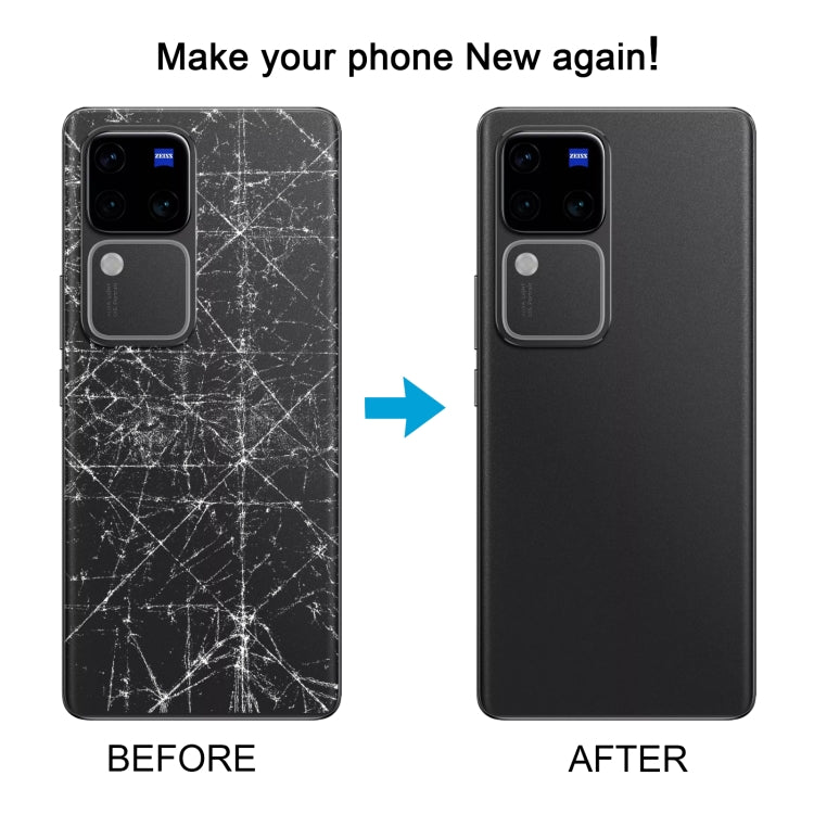 For vivo V30 Pro Battery Back Cover with Camera Lens Cover(Black) - Back Cover by PMC TechLife | Online Shopping South Africa | PMC TechLife | Buy Now Pay Later Mobicred
