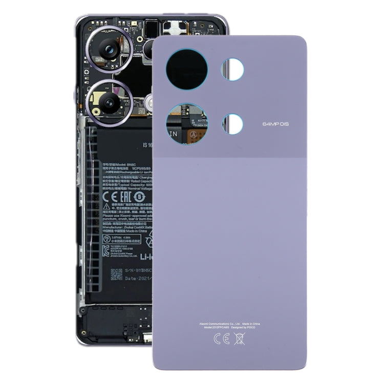 For Xiaomi Poco M6 Pro 4G Original Battery Back Cover(Purple) - free shipping - PMC Jewellery - Order now!
