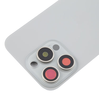 For iPhone 16 Pro Original Glass Battery Back Cover with Camera Lens Cover(Silver) -  by PMC Jewellery | Online Shopping South Africa | PMC Jewellery | Buy Now Pay Later Mobicred