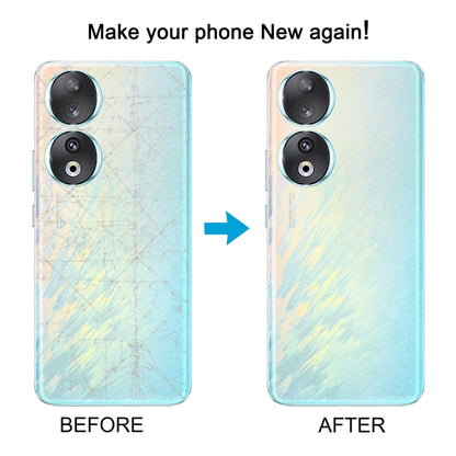 For Honor 90 Battery Back Cover with Camera Lens(Blue) - Back Cover by PMC Jewellery | Online Shopping South Africa | PMC Jewellery | Buy Now Pay Later Mobicred