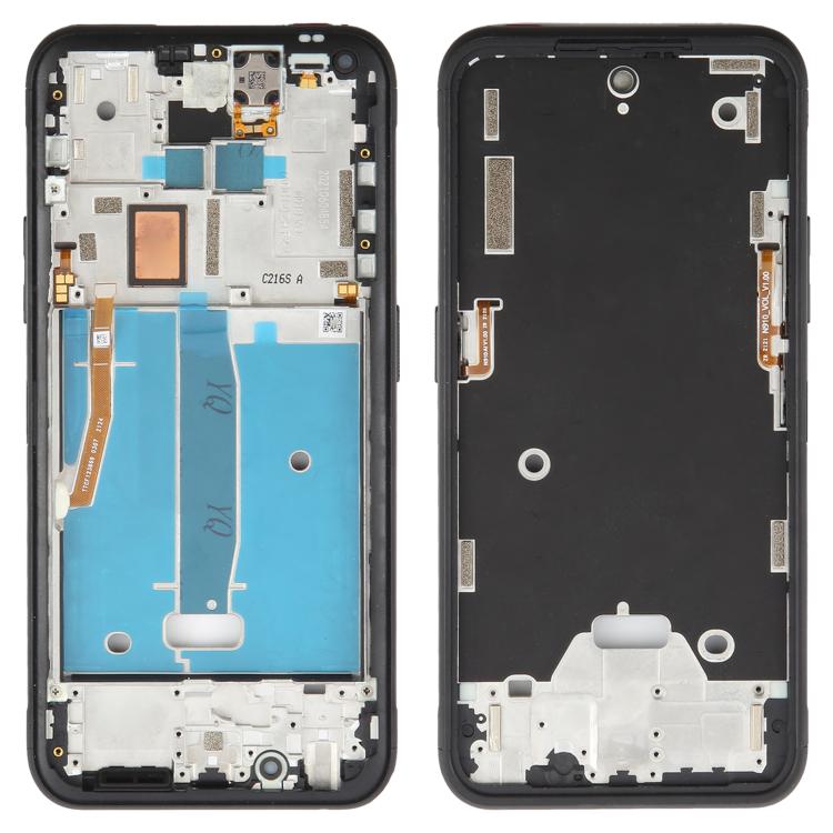 For Nokia XR20 Original Front Housing LCD Frame Bezel Plate (Black) - Full Housing Cover by PMC Jewellery | Online Shopping South Africa | PMC Jewellery | Buy Now Pay Later Mobicred