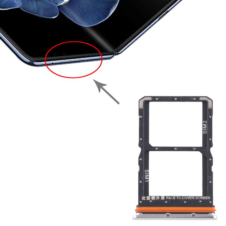 For Xiaomi Mix Fold 4 Original SIM Card Tray + SIM Card Tray (Silver) - Card Tray by PMc TechLife | Online Shopping South Africa | PMc TechLife | Buy Now Pay Later Mobicred