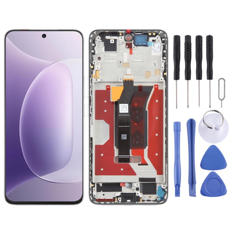 For Honor 300 Original LCD Screen Digitizer Full Assembly with Frame (Silver) - LCD Screen by PMc TechLife | Online Shopping South Africa | PMc TechLife | Buy Now Pay Later Mobicred