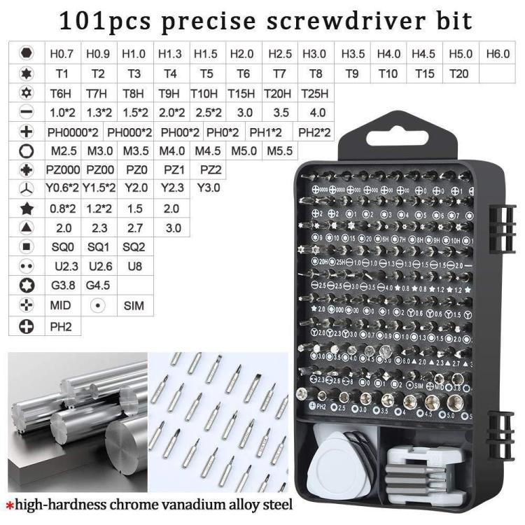 122 in 1 Precision Magnetic Screwdriver Kit (Yellow) - Screwdriver Set by PMC TechLife | Online Shopping South Africa | PMC TechLife | Buy Now Pay Later Mobicred