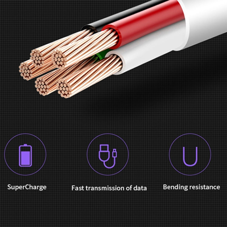 5A USB to USB-C / Type-C Flash Charging Data Cable, Cable Length: 1m - USB-C & Type-C Cable by PMC TechLife | Online Shopping South Africa | PMC TechLife | Buy Now Pay Later Mobicred