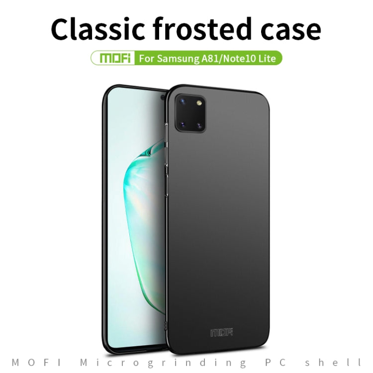 For Samsung Galaxy A81/Note10Lite MOFI Frosted PC Ultra-thin Hard C(Black) - Galaxy Phone Cases by MOFI | Online Shopping South Africa | PMC Jewellery