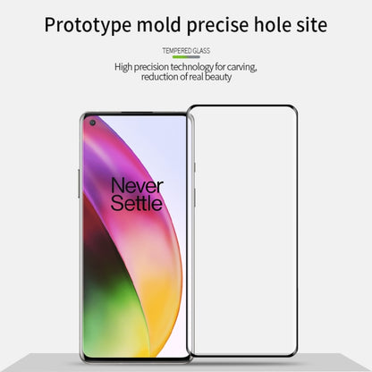 For OnePlus 8 MOFI 9H 3D Explosion Proof Thermal Bending Full Screen Covered Tempered Glass Film(Black) - OnePlus Tempered Glass by MOFI | Online Shopping South Africa | PMC Jewellery