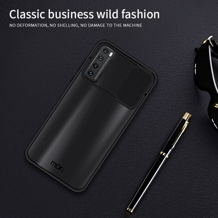 For Huawei nova 7 MOFI Xing Dun Series PC + TPU Anti-peep Waterproof And Anti-drop All-inclusive Protective Shell, Translucent Frosted(Black) - Huawei Cases by MOFI | Online Shopping South Africa | PMC Jewellery