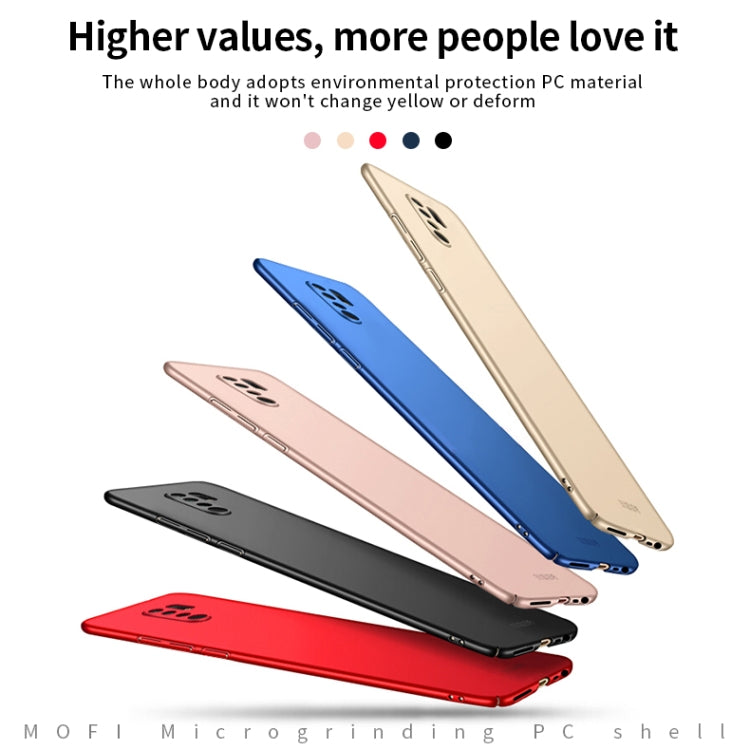 For Xiaomi Redmi 9 MOFI Frosted PC Ultra-thin Hard Case(Red) - Xiaomi Cases by MOFI | Online Shopping South Africa | PMC Jewellery | Buy Now Pay Later Mobicred