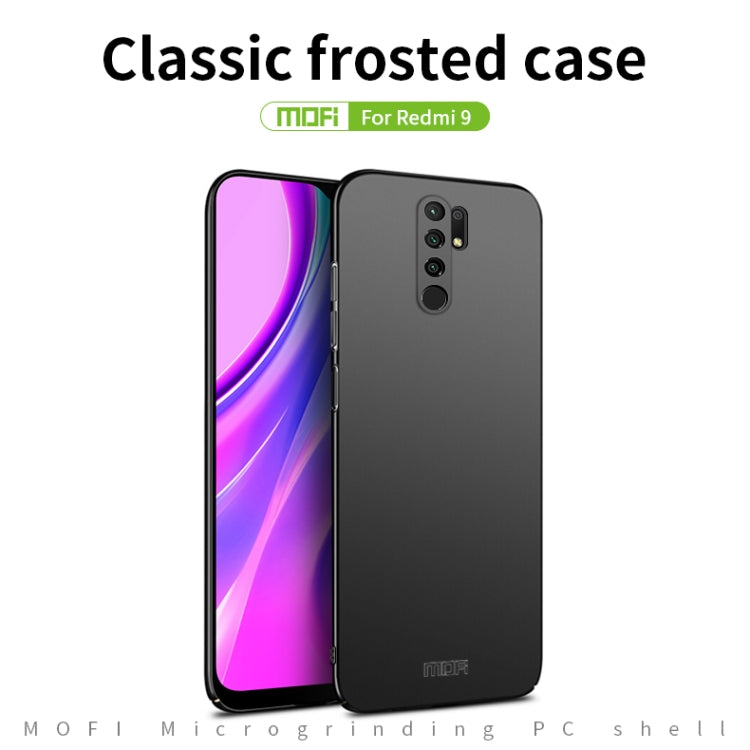 For Xiaomi Redmi 9 MOFI Frosted PC Ultra-thin Hard Case(Red) - Xiaomi Cases by MOFI | Online Shopping South Africa | PMC Jewellery | Buy Now Pay Later Mobicred