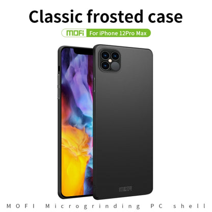 For iPhone 12 Pro Max MOFI Frosted PC Ultra-thin Hard Case(Gold) - iPhone 12 Pro Max Cases by MOFI | Online Shopping South Africa | PMC Jewellery