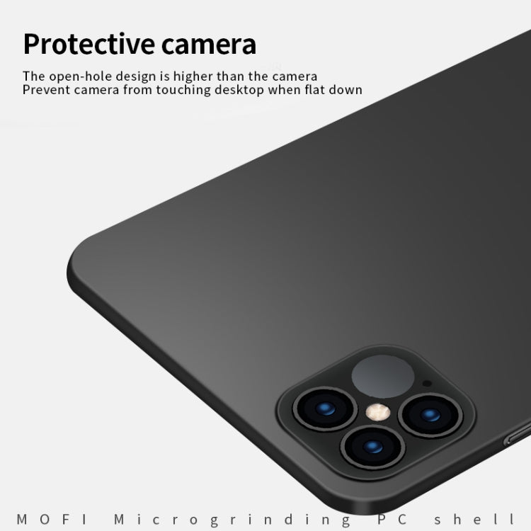 For iPhone 12 Pro Max MOFI Frosted PC Ultra-thin Hard Case(Rose gold) - iPhone 12 Pro Max Cases by MOFI | Online Shopping South Africa | PMC TechLife
