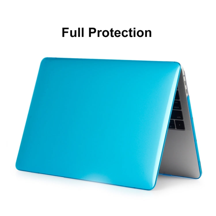 ENKAY Hat-Prince 3 in 1 For MacBook Pro 13 inch A2289 / A2251 (2020) Crystal Hard Shell Protective Case + Europe Version Ultra-thin TPU Keyboard Protector Cover + Anti-dust Plugs Set(Light Blue) - MacBook Pro Cases by ENKAY | Online Shopping South Africa | PMC Jewellery | Buy Now Pay Later Mobicred