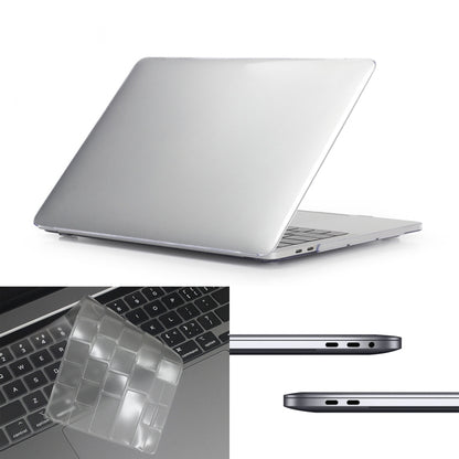 ENKAY Hat-Prince 3 in 1 For MacBook Pro 13 inch A2289 / A2251 (2020) Crystal Hard Shell Protective Case + Europe Version Ultra-thin TPU Keyboard Protector Cover + Anti-dust Plugs Set(Transparent) - MacBook Pro Cases by ENKAY | Online Shopping South Africa | PMC Jewellery | Buy Now Pay Later Mobicred