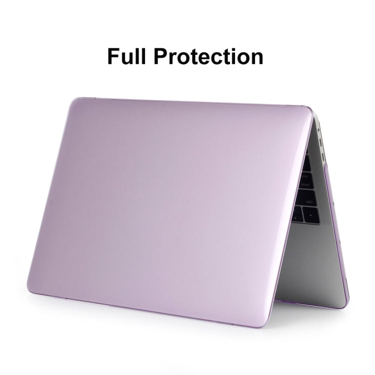 ENKAY Hat-Prince 3 in 1 For MacBook Pro 13 inch A2289 / A2251 (2020) Crystal Hard Shell Protective Case + Europe Version Ultra-thin TPU Keyboard Protector Cover + Anti-dust Plugs Set(Purple) - MacBook Pro Cases by ENKAY | Online Shopping South Africa | PMC Jewellery | Buy Now Pay Later Mobicred