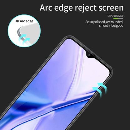 For Xiaomi Poco M2 MOFI 9H 3D Explosion-proof Curved Screen Tempered Glass Film(Black) -  by MOFI | Online Shopping South Africa | PMC Jewellery