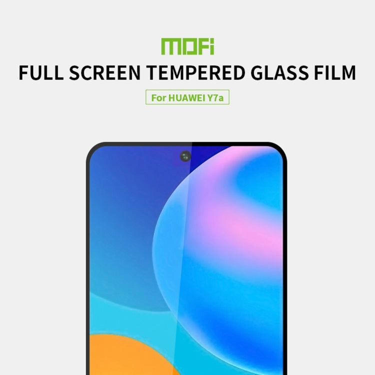 For Huawei Y7a 2020 MOFI 9H 2.5D Full Screen Tempered Glass Film(Black) - Huawei Tempered Glass by MOFI | Online Shopping South Africa | PMC Jewellery