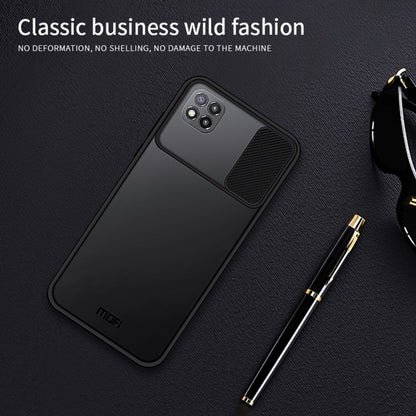 For Xiaomi Poco C3 MOFI Xing Dun Series Translucent Frosted PC + TPU Privacy Anti-glare Shockproof All-inclusive Protective Case(Black) - Xiaomi Cases by MOFI | Online Shopping South Africa | PMC Jewellery | Buy Now Pay Later Mobicred