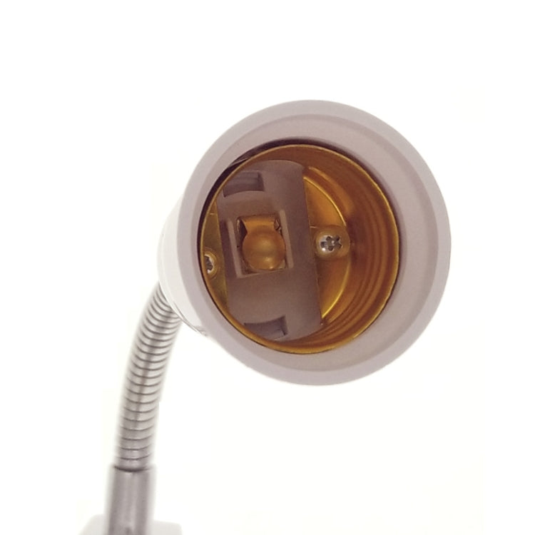 20CM AC 110-220V 6A E27 Bulb Holder Flexible Extension Converter Switch Adapter Socket(EU plug) - Lamp Holders & Bases by PMC Jewellery | Online Shopping South Africa | PMC Jewellery | Buy Now Pay Later Mobicred