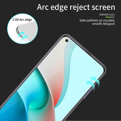 For Xiaomi Redmi Note9 5G MOFI 9H 2.5D Full Screen Tempered Glass Film(Black) -  by MOFI | Online Shopping South Africa | PMC Jewellery