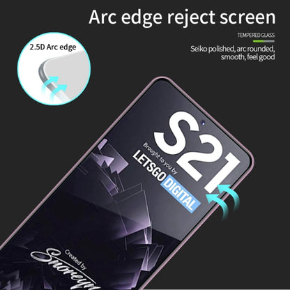 For Samsung Galaxy S21 5G MOFI 9H 2.5D Full Screen Tempered Glass Film(Black) - Galaxy S21 5G Tempered Glass by MOFI | Online Shopping South Africa | PMC Jewellery