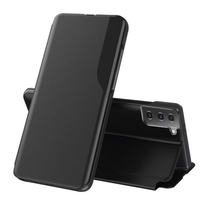 For Samsung Galaxy S21 5G Attraction Flip Holder Leather Phone Case(Black) - Galaxy S21 5G Cases by PMC Jewellery | Online Shopping South Africa | PMC Jewellery | Buy Now Pay Later Mobicred