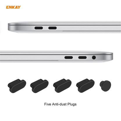 ENKAY 3 in 1 Crystal Laptop Protective Case + US Version TPU Keyboard Film + Anti-dust Plugs Set for MacBook Pro 13.3 inch A1708 (without Touch Bar)(Orange) - MacBook Pro Cases by ENKAY | Online Shopping South Africa | PMC Jewellery | Buy Now Pay Later Mobicred