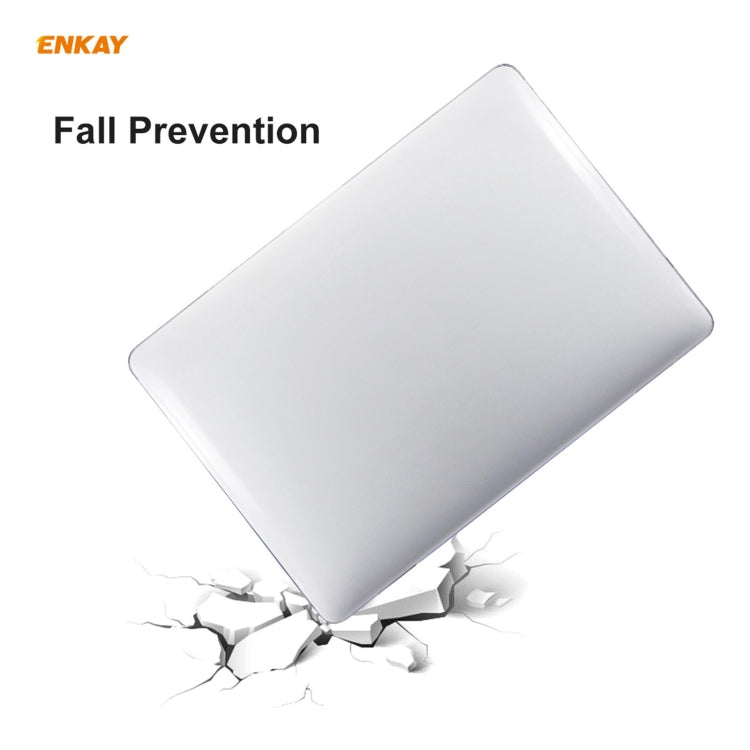 ENKAY 3 in 1 Crystal Laptop Protective Case + US Version TPU Keyboard Film + Anti-dust Plugs Set for MacBook Pro 13.3 inch A1706 / A1989 / A2159 (with Touch Bar)(Purple) - MacBook Pro Cases by ENKAY | Online Shopping South Africa | PMC Jewellery | Buy Now Pay Later Mobicred