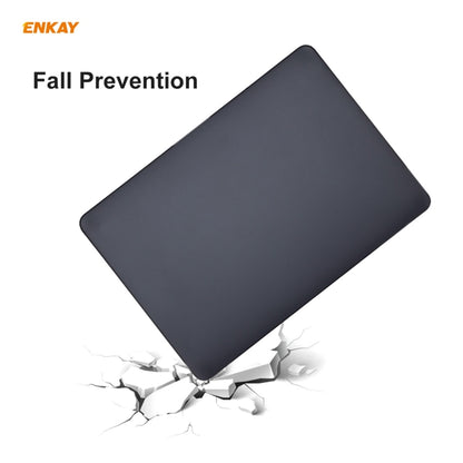 ENKAY 3 in 1 Matte Laptop Protective Case + US Version TPU Keyboard Film + Anti-dust Plugs Set for MacBook Pro 13.3 inch A1708 (without Touch Bar)(Pink) - MacBook Pro Cases by ENKAY | Online Shopping South Africa | PMC Jewellery | Buy Now Pay Later Mobicred