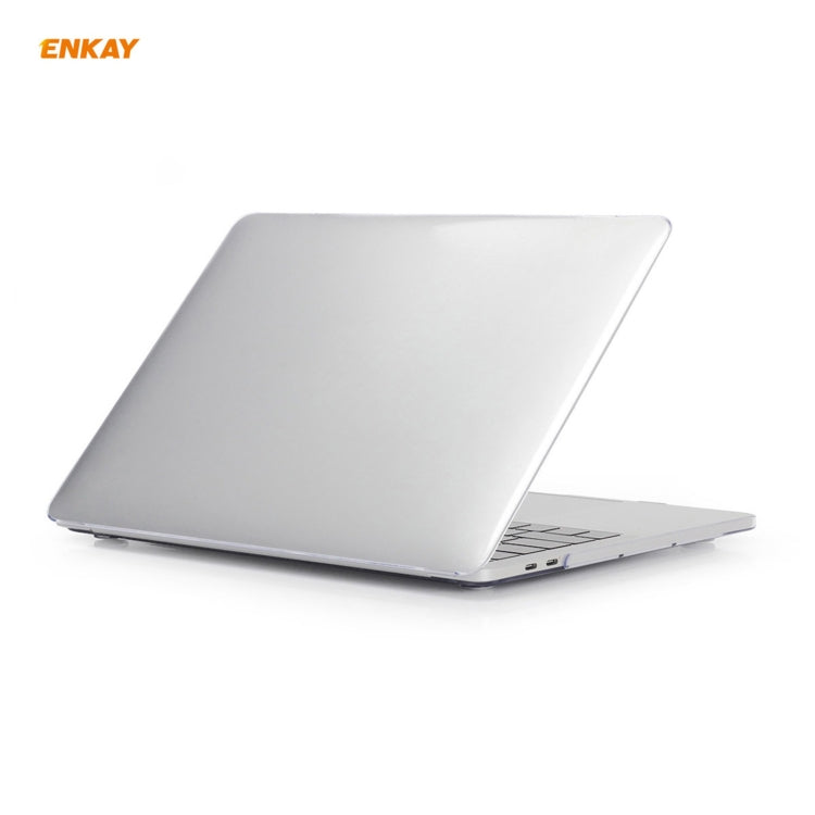 ENKAY 3 in 1  Crystal Laptop Protective Case + EU Version TPU Keyboard Film + Anti-dust Plugs Set for MacBook Pro 15.4 inch A1707 & A1990 (with Touch Bar)(Transparent) - MacBook Pro Cases by ENKAY | Online Shopping South Africa | PMC Jewellery | Buy Now Pay Later Mobicred