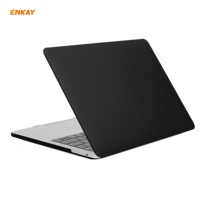 ENKAY 3 in 1 Matte Laptop Protective Case + US Version TPU Keyboard Film + Anti-dust Plugs Set for MacBook Pro 13.3 inch A2251 & A2289 & A2338 (with Touch Bar)(Black) - MacBook Pro Cases by ENKAY | Online Shopping South Africa | PMC Jewellery | Buy Now Pay Later Mobicred