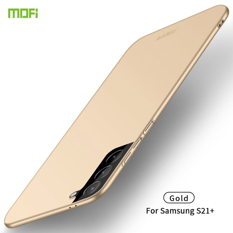 For Samsung Galaxy S21+ 5G MOFI Frosted PC Ultra-thin Hard Case(Gold) - Galaxy S21+ 5G Cases by MOFI | Online Shopping South Africa | PMC Jewellery