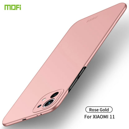 For Xiaomi Mi 11 MOFI Frosted PC Ultra-thin Hard Case(Rose Gold) - Xiaomi Cases by MOFI | Online Shopping South Africa | PMC Jewellery