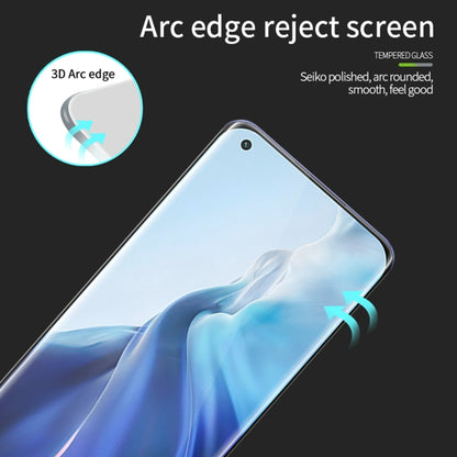 For Xiaomi Mi 11 MOFI 9H 3D Explosion Proof Hot Bending Full Screen Covered Tempered Glass Film(Black) -  by MOFI | Online Shopping South Africa | PMC Jewellery