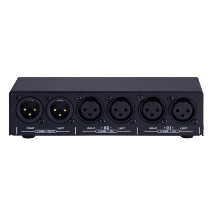 2-In 1-Out XLR Switcher Fully Balanced Passive Pre-Active Speaker Lossless Volume Control Switcher -  by PMC Jewellery | Online Shopping South Africa | PMC Jewellery | Buy Now Pay Later Mobicred