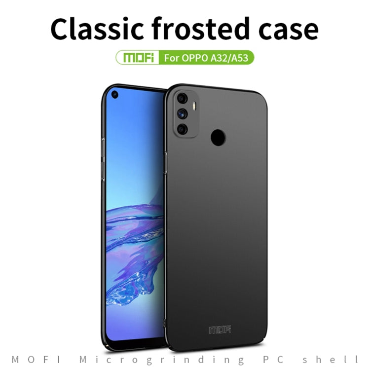 For OPPO A32 / A52 MOFI Frosted PC Ultra-thin Hard Case(Blue) - OPPO Cases by MOFI | Online Shopping South Africa | PMC Jewellery