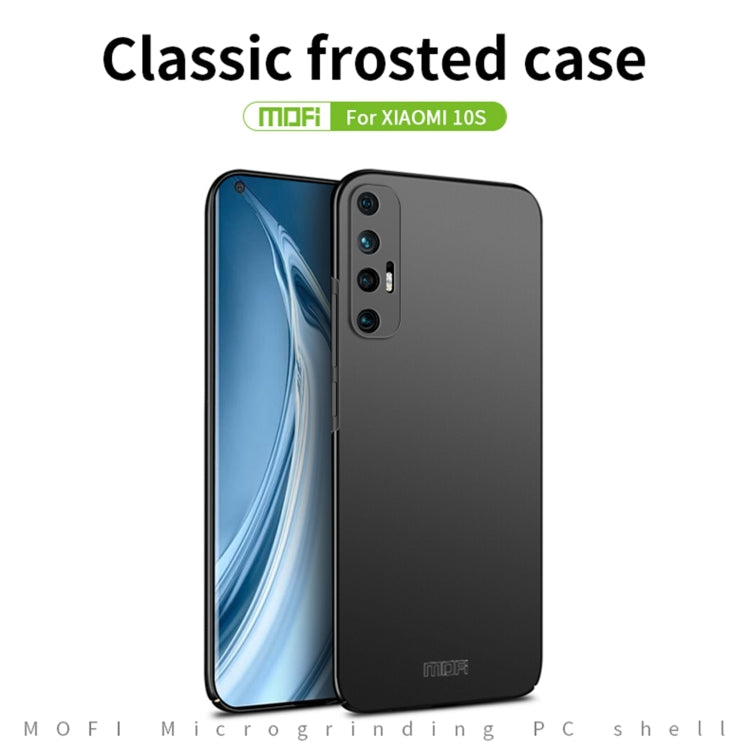 For Xiaomi Mi 10S MOFI Frosted PC Ultra-thin Hard Case(Black) - Xiaomi Cases by MOFI | Online Shopping South Africa | PMC TechLife | Buy Now Pay Later Mobicred