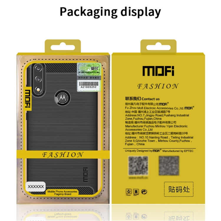 For Motorola Moto G Power 2021 MOFI Gentleness Series Brushed Texture Carbon Fiber Soft TPU Case(Gray) - Motorola Cases by MOFI | Online Shopping South Africa | PMC Jewellery