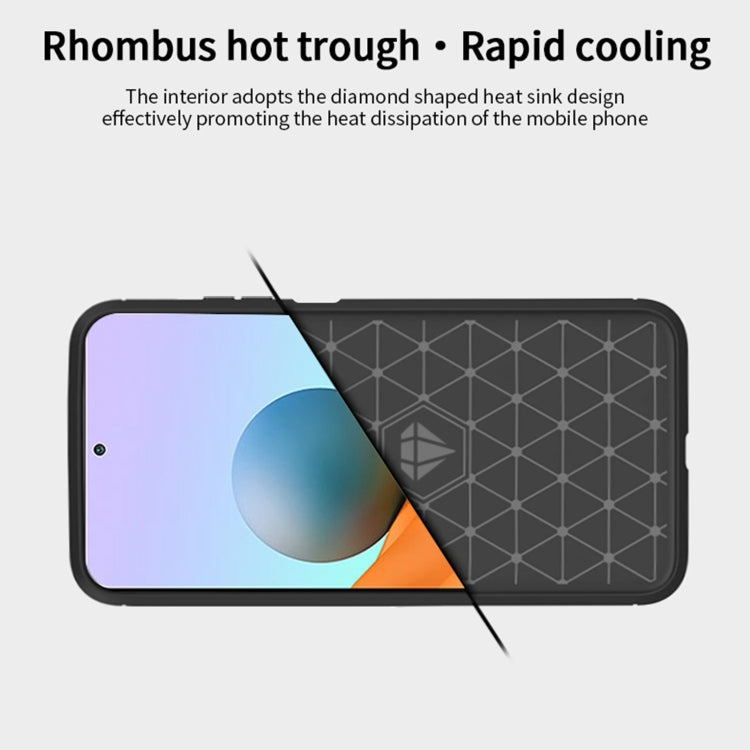 For Xiaomi Redmi Note 10 Pro / Note 10 Pro Max MOFI Gentleness Series Brushed Texture Carbon Fiber Soft TPU Case(Red) - Xiaomi Cases by MOFI | Online Shopping South Africa | PMC TechLife
