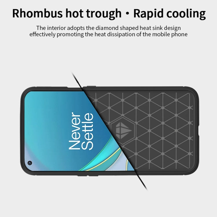 For OnePlus 9 MOFI Gentleness Series Brushed Texture Carbon Fiber Soft TPU Case(Grey) - OnePlus Cases by MOFI | Online Shopping South Africa | PMC TechLife | Buy Now Pay Later Mobicred