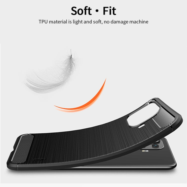 For Xiaomi Mi 11 Pro MOFI Gentleness Series Brushed Texture Carbon Fiber Soft TPU Case(Red) - Xiaomi Cases by MOFI | Online Shopping South Africa | PMC Jewellery