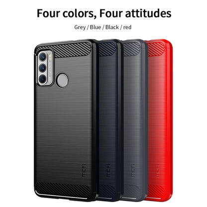 For Motorola G60 / G40 Fusion MOFI Gentleness Series Brushed Texture Carbon Fiber Soft TPU Case(Black) - Motorola Cases by MOFI | Online Shopping South Africa | PMC Jewellery