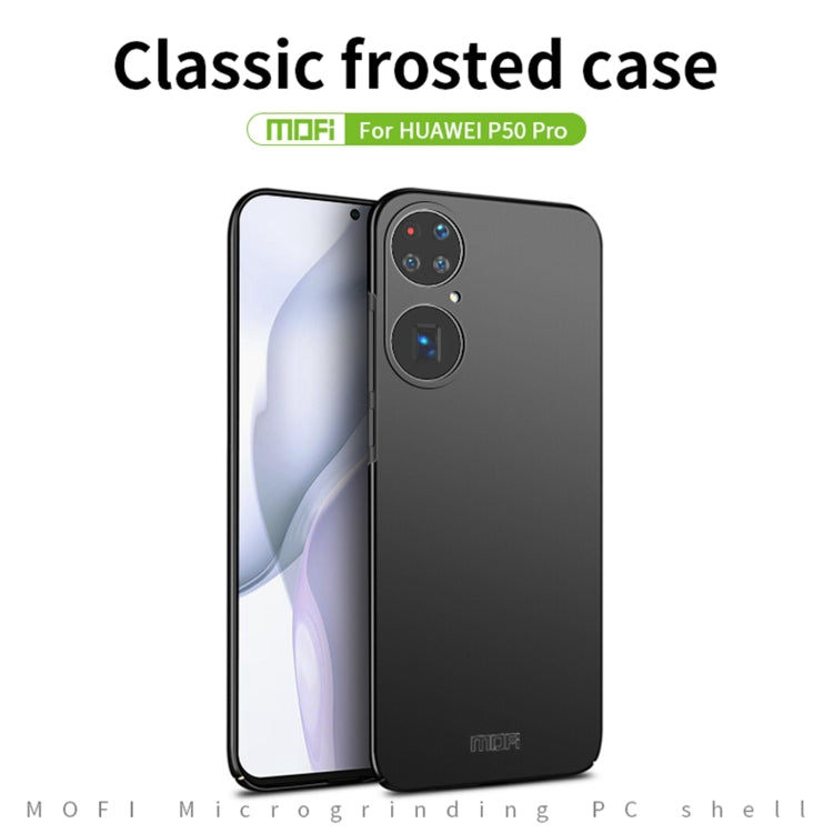 For Huawei P50 Pro MOFI Frosted PC Ultra-thin Hard Case(Red) - Huawei Cases by MOFI | Online Shopping South Africa | PMC Jewellery