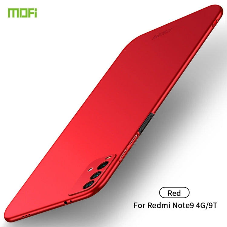 For Xiaomi Redmi 9T / Note9 4G / 9 Power MOFI Frosted PC Ultra-thin Hard Case(Red) - Xiaomi Cases by MOFI | Online Shopping South Africa | PMC Jewellery