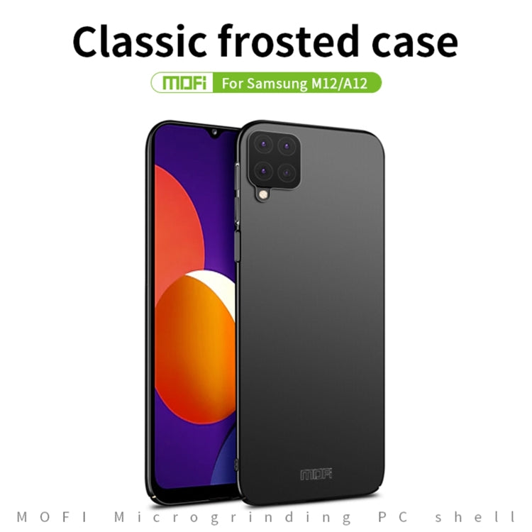 For Samsung Galaxy M12/A12 MOFI Frosted PC Ultra-thin Hard Case(Black) - free shipping - PMC TechLife - Order now!
