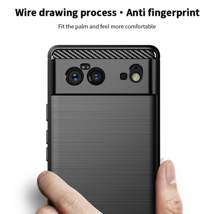 For Google Pixel 6 MOFI Gentleness Series Brushed Texture Carbon Fiber Soft TPU Case(Gray) - Google Cases by MOFI | Online Shopping South Africa | PMC TechLife | Buy Now Pay Later Mobicred
