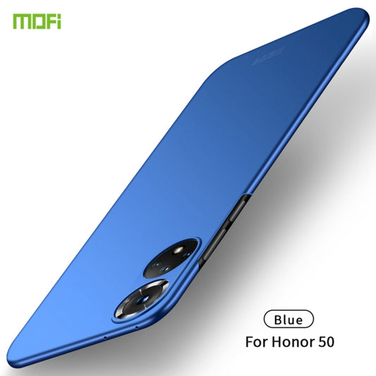 For Honor 50 MOFI Frosted PC Ultra-thin Hard Case(Blue) - Honor Cases by MOFI | Online Shopping South Africa | PMC Jewellery