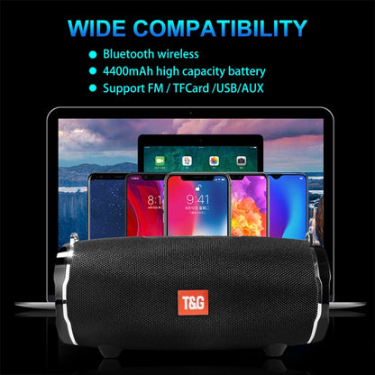 T&G TG187 Portable Waterproof Wireless Bass Surround Bluetooth Speaker with Shoulder Strap, Support FM / TF  Card(Red) - Desktop Speaker by T&G | Online Shopping South Africa | PMC Jewellery | Buy Now Pay Later Mobicred